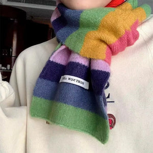 Colorful Striped Indie Kid Scarf