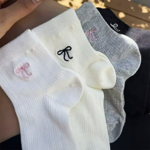 Coquette Bow Print Socks
