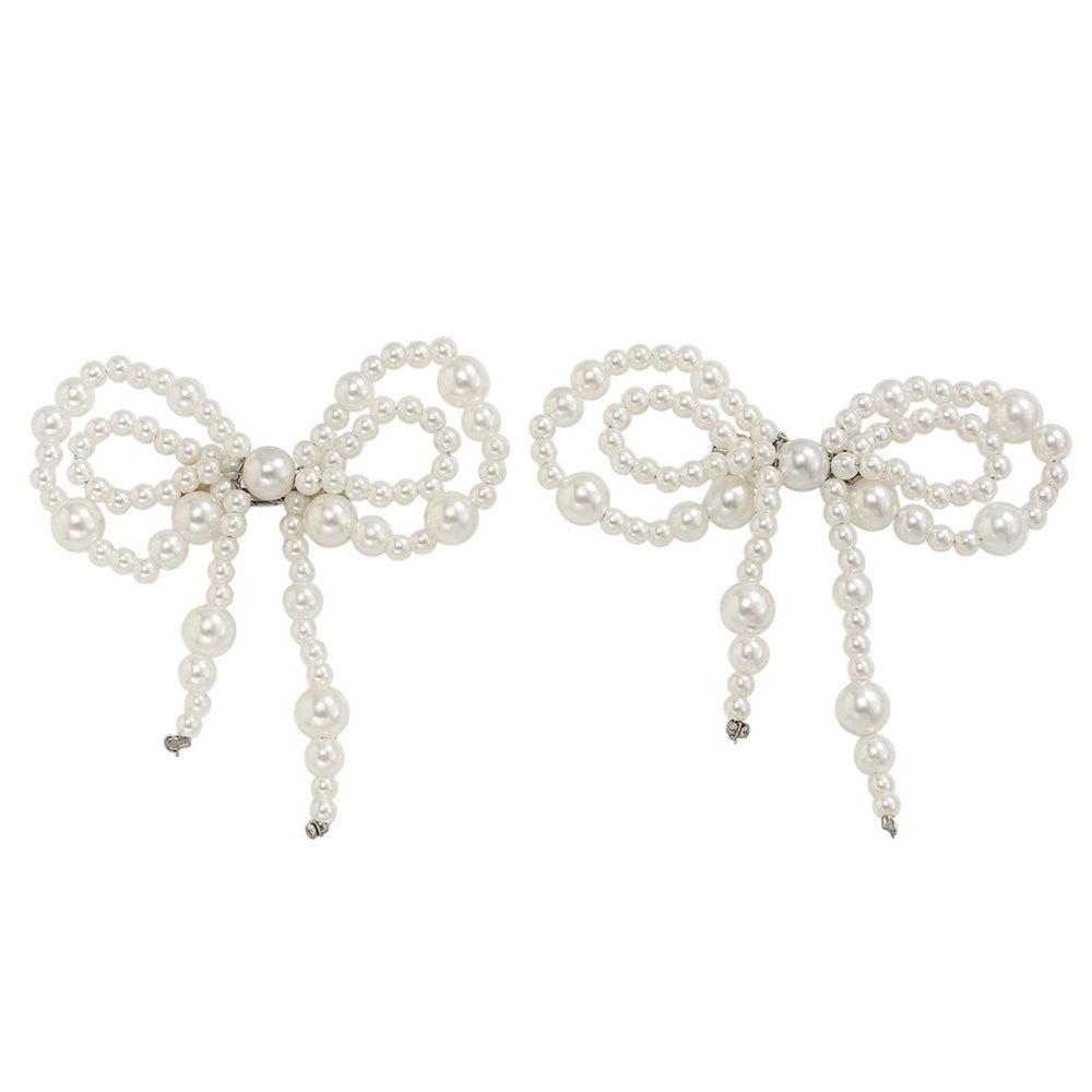 Coquette Pearl Bow Brooch Set