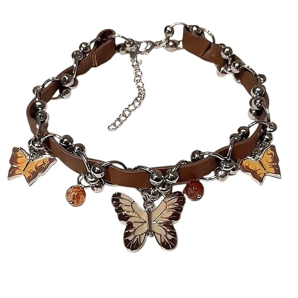 Fairycore Butterfly Choker Necklace