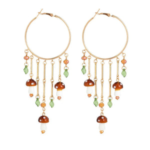 Fairycore Mushroom Earrings