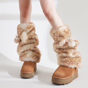 Forest Fawn Fluffy Leg Warmers