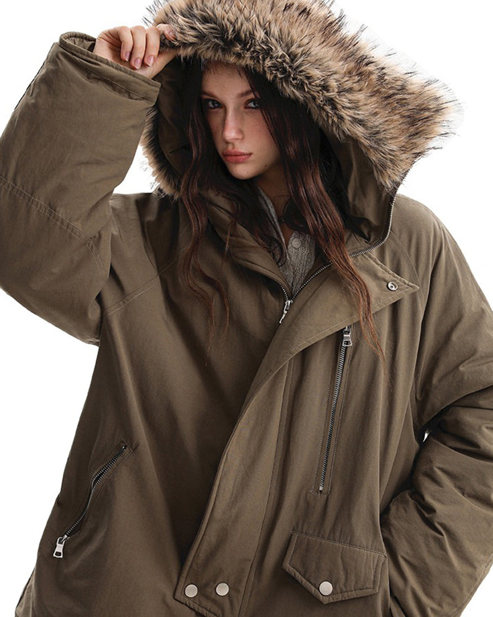 Bad Reputation Fur Trim Parka