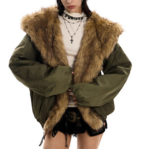 Mercury Rising Fur Trim Winter Jacket