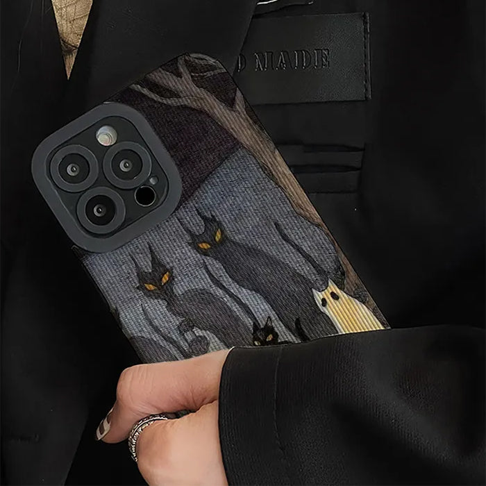 Ghost And Cat IPhone Case