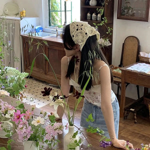 Granny Crochet Head Scarf