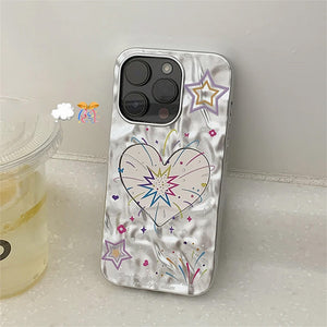 Heart Fireworks iPhone Case