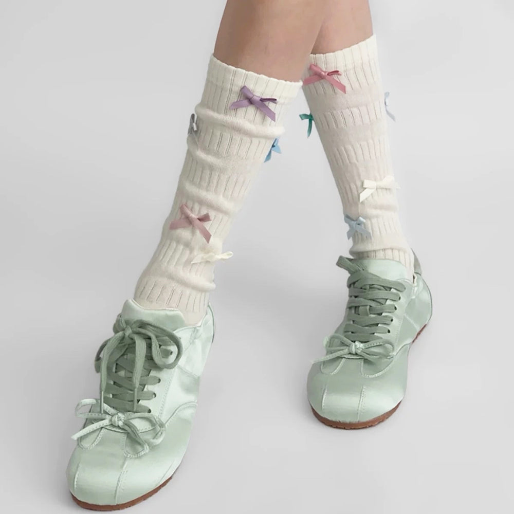 Sweet Dress Code Bow Socks