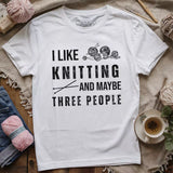 Knitting & 3 People t-shirt
