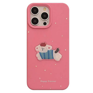 Korean Aesthetic Puppy iPhone Case