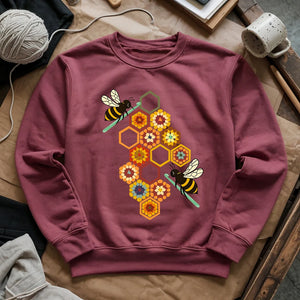 Crochet Bees Sweatshirt