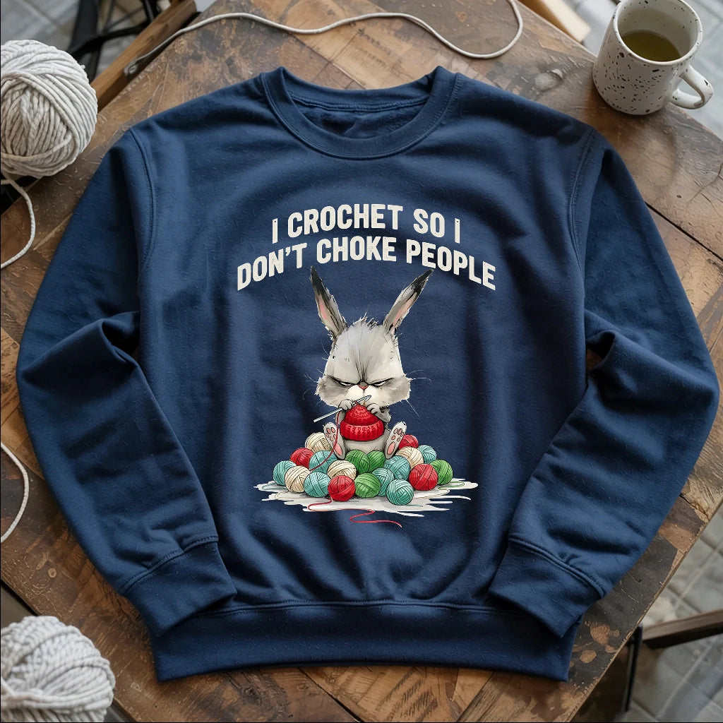 Crochet Not Choke Sweatshirt