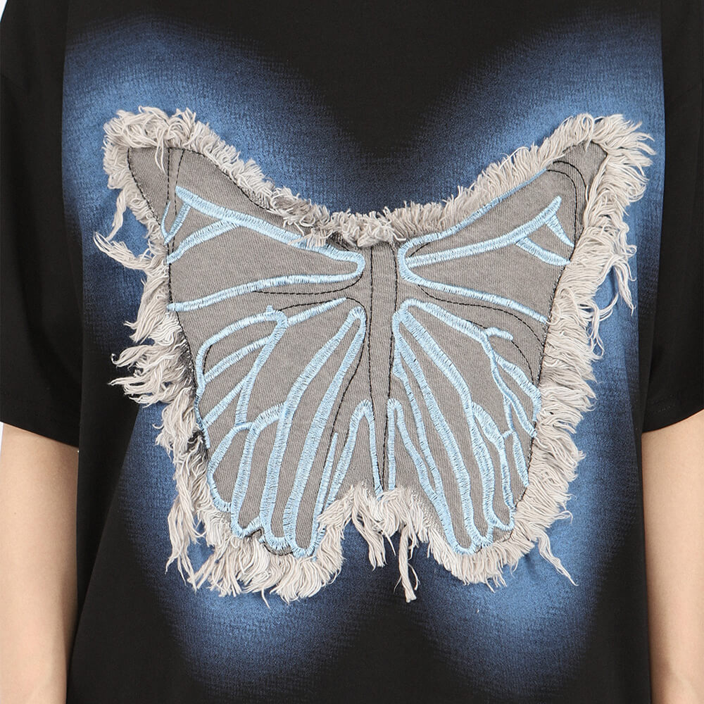 Neon Butterfly Oversized T-Shirt