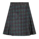 Preppy Style Checkered Kilt Skirt
