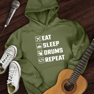 Eat, Sleep, Drums, Repeat Hoodie