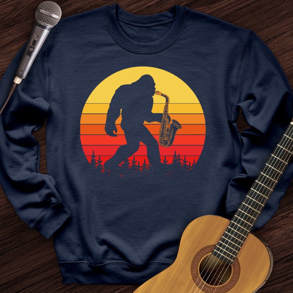 BigFoot Playing Sax Crewneck