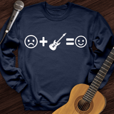 Electric Guitar Makes Me Happy Crewneck