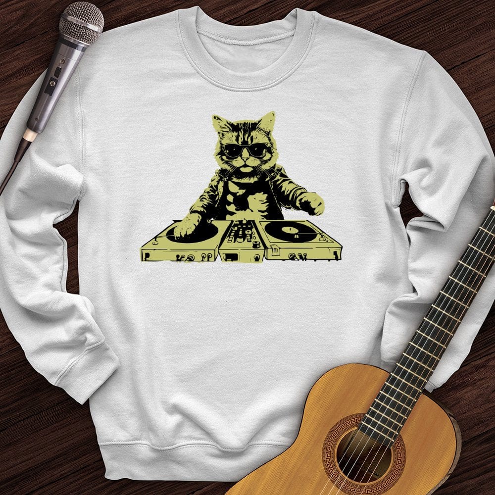 Cat DJ Crewneck