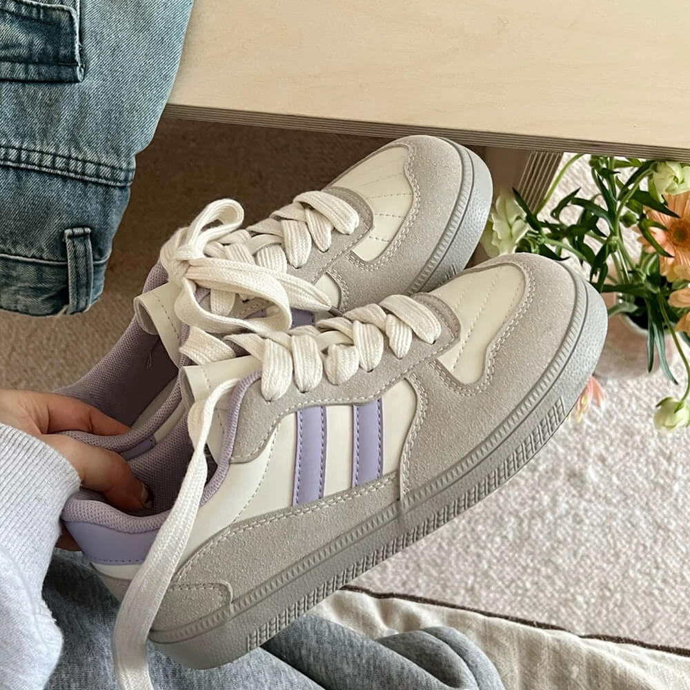 Saturday School Sneakers in Lavender