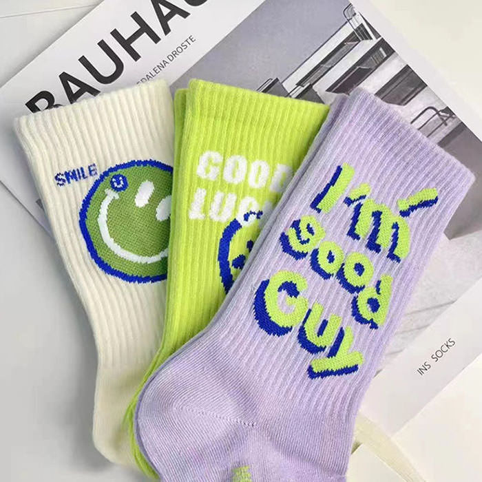 Smiley Face 3 Pack Socks