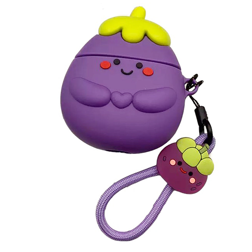 Smiling Eggplant AirPods Case