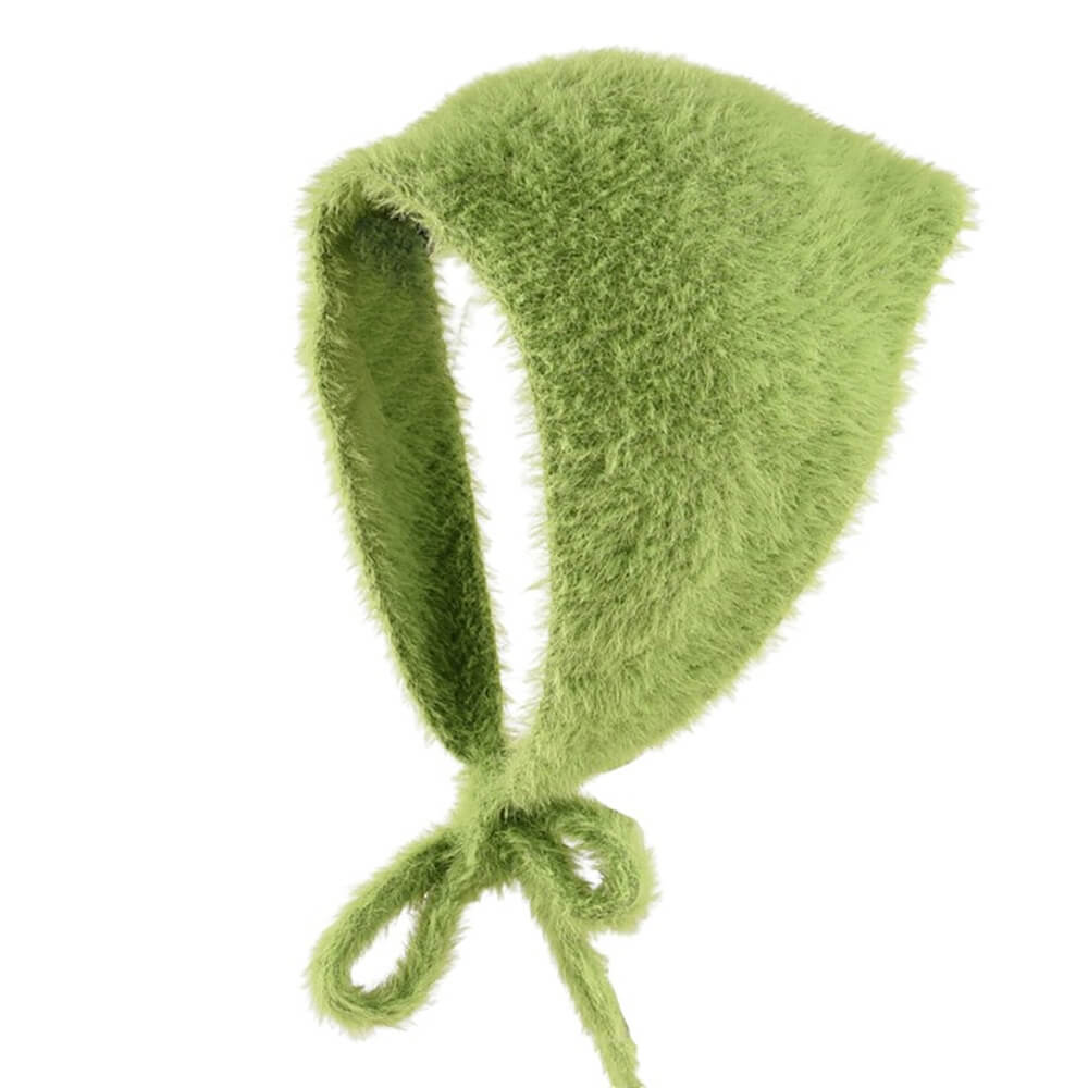 Soft Fuzzy Winter Bandana Hat