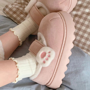 Soft Girl Kitten Platform Mary Janes