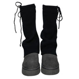Soft Girl Ribbed Leg Warmers