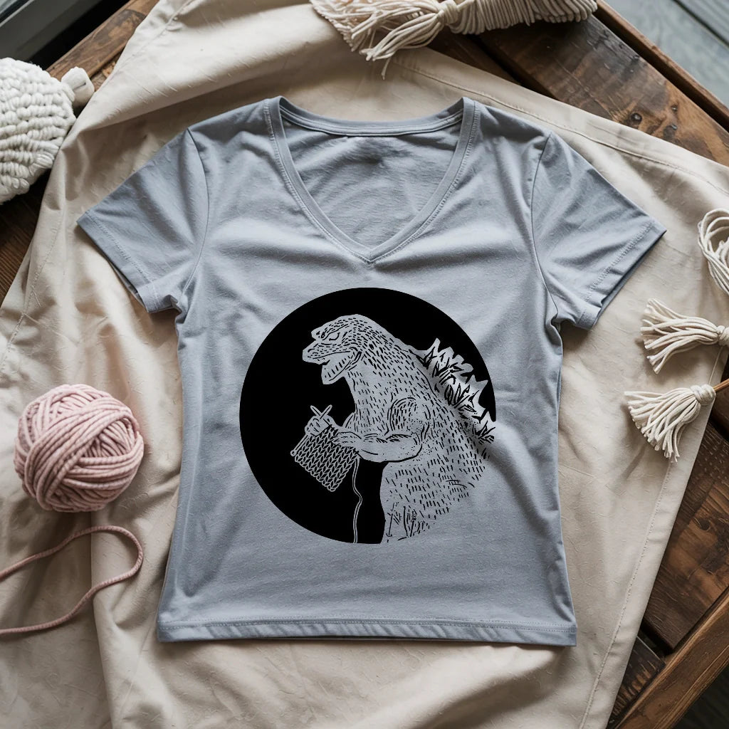 Knitzilla Lady V-neck