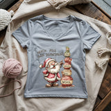 North Pole Yarn Department Lady V-neck
