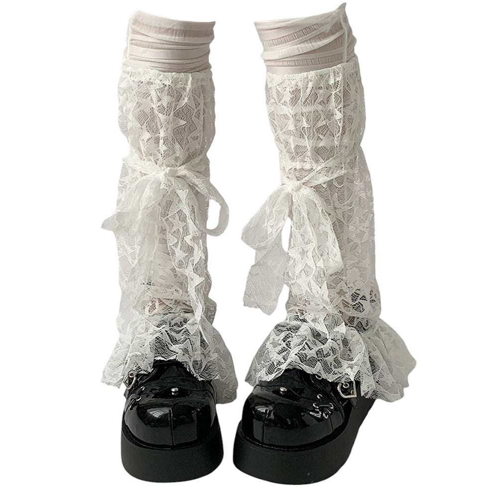 Star Girl Lace Leg Warmers