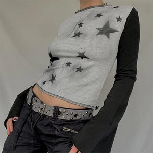Star Girl Raglan Long Sleeve Top
