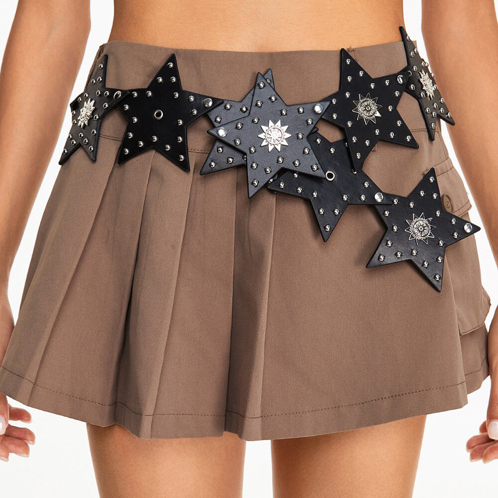 Star-Shaped Studded Y2K Hip Belt