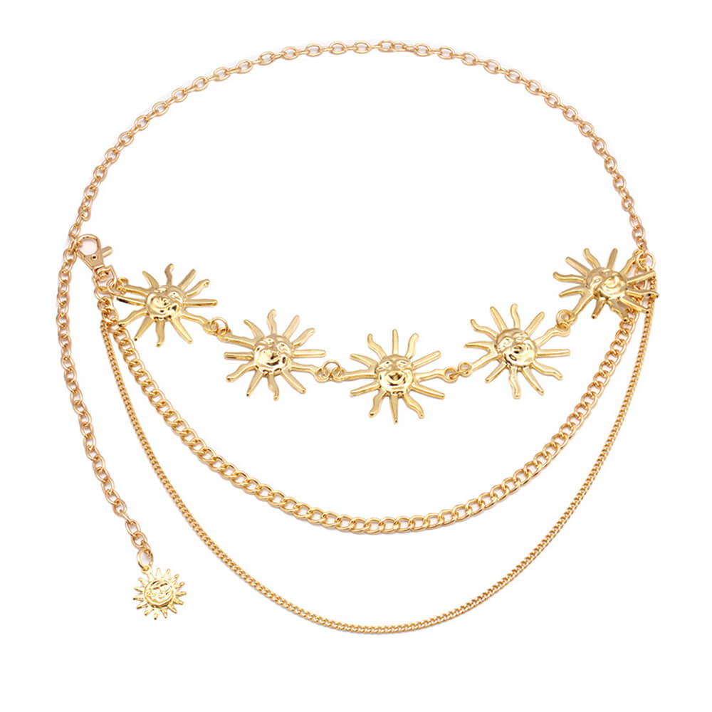 Le Soleil Layered Chain Belt