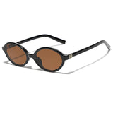 Tinted Lens Oval Sunglasses