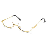 Y2K Half Frame Glasses