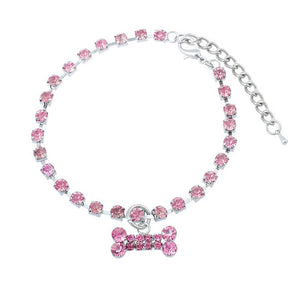 Y2K Rhinestone Dog Bone Bracelet