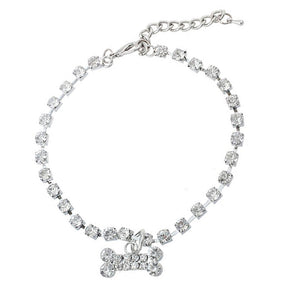 Y2K Rhinestone Dog Bone Bracelet