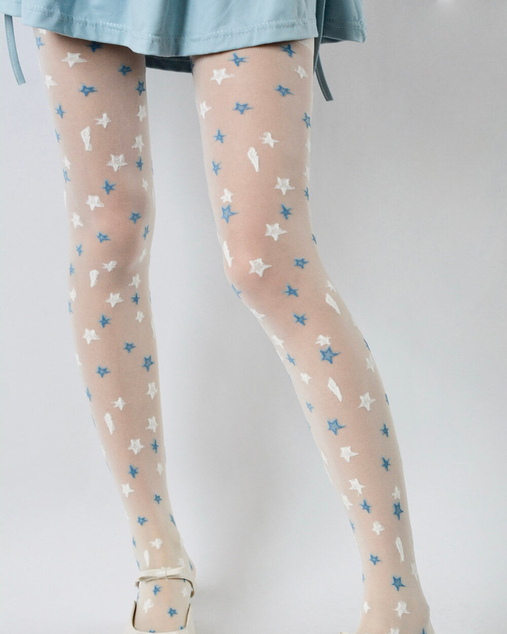 Y2K Star Pattern Tights