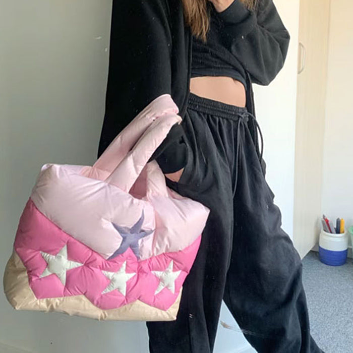 Y2K Star Puffer Handbag